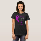 Feather Birds Ik ben prima Epilepsy Bewustzijn T-shirt (Voorkant volledig)