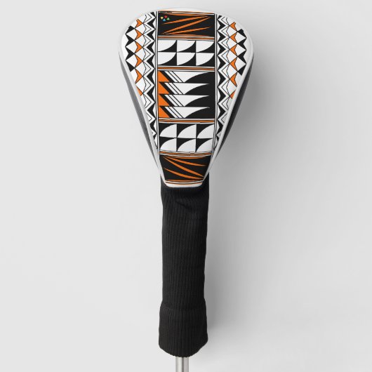 Feather Blessings in het Oranje Golf Head Hoesje Golfheadcover (Voorkant)