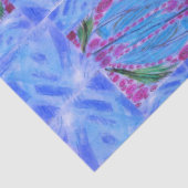 Feather blue paper tissuepapier (Detail)