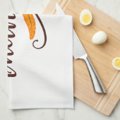 Feather Boho Native Thankful Typografie Theedoek (Quarter Fold)