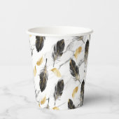 "Feather Breeze Paper Cup" Papieren Bekers (Achterkant)