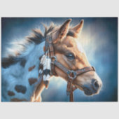 Feather Bridle Western Foal Decoupage Tissuepapier (Voorkant)