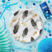 "Feather Delight Paper Bowl" Papieren Bordje (Feest)