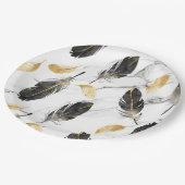 "Feather Delight Paper Bowl" Papieren Bordje (Gekanteld)