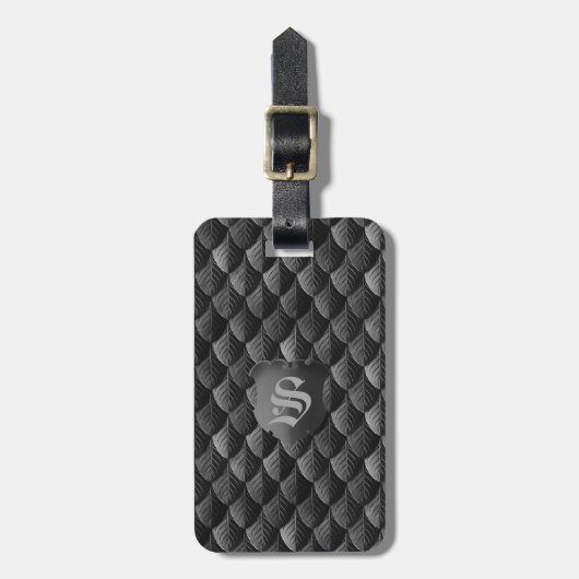 Feather Dragon Scales Bagagelabel (Voorkant verticaal)