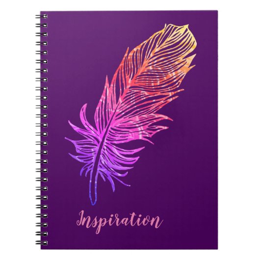 Feather Drawing, inspiratie Notitieboek (Voorkant)