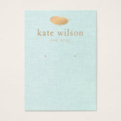 Feather Earring-schermkaart Visitekaartje (Voorkant)