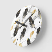 "Feather Flow Wall Clock" Ronde Klok (Hoek)