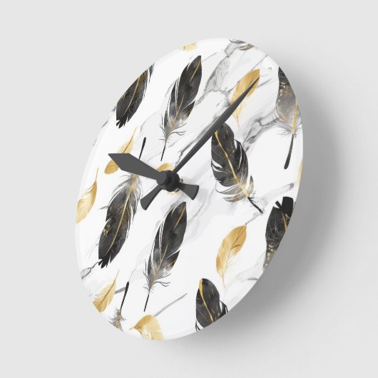 "Feather Flow Wall Clock" Ronde Klok (Hoek)