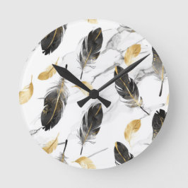 "Feather Flow Wall Clock" Ronde Klok