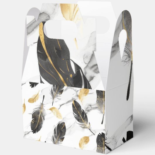 "Feather Grace Gift Bag Box" Bedankdoosjes (Open)