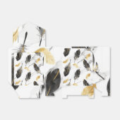 "Feather Grace Gift Bag met deksel" Bedankdoosjes (Uitgevouwen)