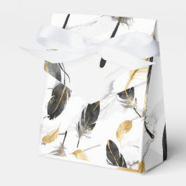 "Feather Grace Gift Bag met deksel" Bedankdoosjes