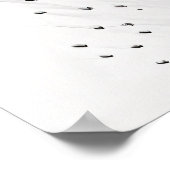 Feather Heart - rood Poster (Hoek)