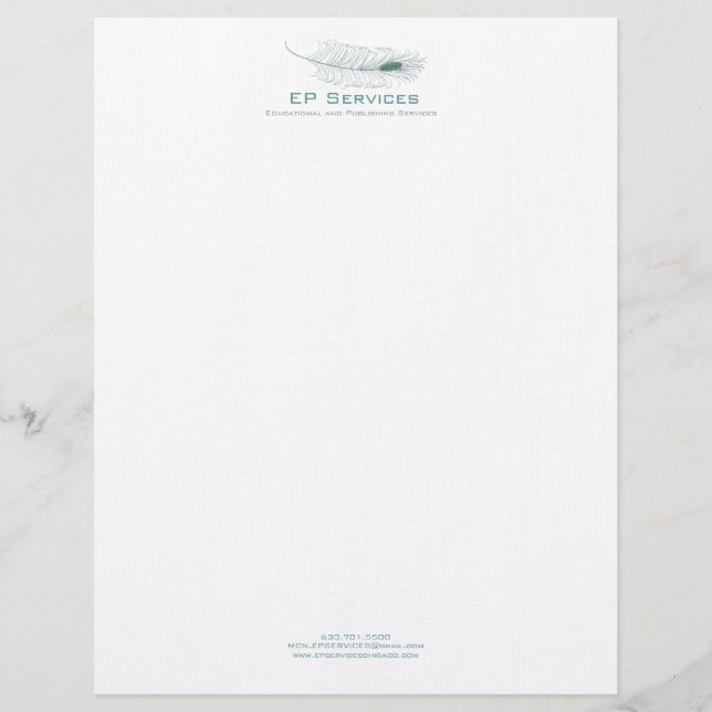 Feather II Letterhead Briefhoofd (Voorkant)