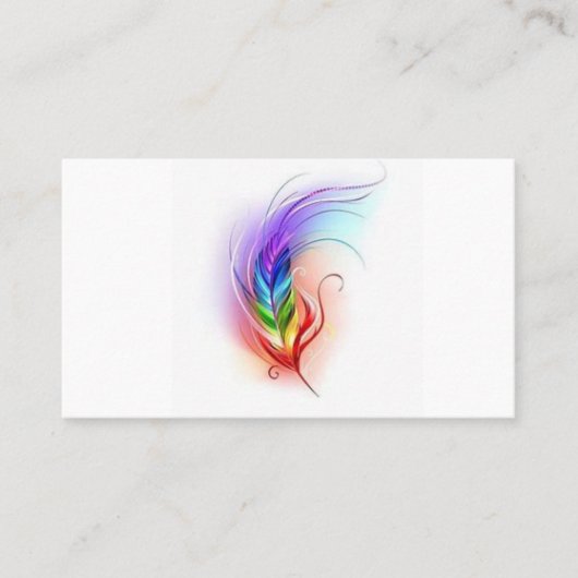 Feather-kaart Visitekaartje (Voorkant)