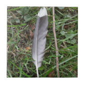 Feather keramische Tegel Tegeltje (Voorkant)