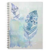 Feather lichte ochtendpagina's notitieboek (Voorkant)