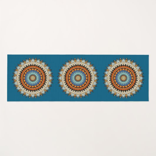 Feather Mandala Yoga Mat (Voorkant (horizontaal))