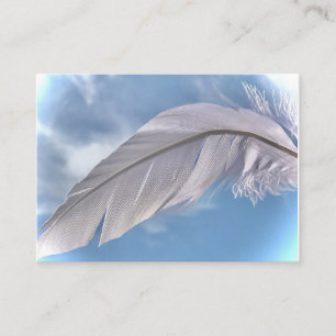 Feather of Feathers Sky Reiki Spirit Visitekaartje