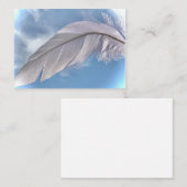 Feather of Feathers Sky Reiki Spirit Visitekaartje (Voorkant / Achterkant)
