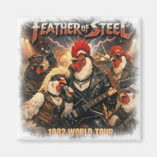 Feather of Steel – 1982 Wereldtournee Heavy Meta Magneet