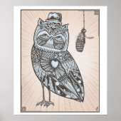 FEather Owl Poster (Voorkant)