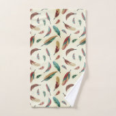 Feather pattern bad handdoek (Handdoek)