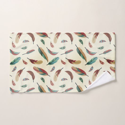 Feather pattern bad handdoek (Handdoek)