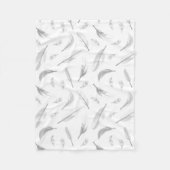 Feather pattern fleece deken (Voorkant)