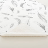 Feather pattern sherpa deken (3/4)