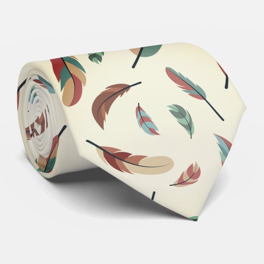 Feather pattern stropdas (Opgerold)