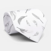 Feather pattern stropdas (Opgerold)