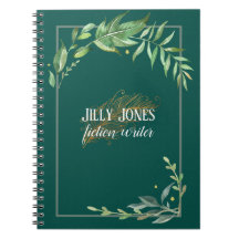 Feather Pen & Leafy Lijst in Spruce Groen