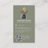 Feather Photo QR Code Notaris Lening Signing Agent Visitekaartje (Achterkant)