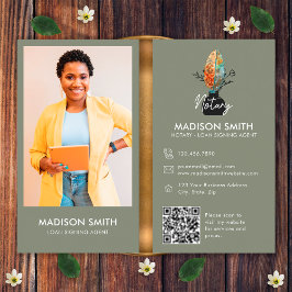 Feather Photo QR Code Notaris Lening Signing Agent Visitekaartje