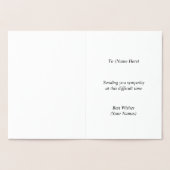 Feather Quill Motief - Al onze gedachten of eigen  Folie Kaarten (Binnen)