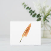 Feather Quill Pen Briefkaart (Staand voorkant)