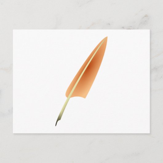 Feather Quill Pen Briefkaart (Voorkant)