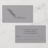 Feather Quill Schrijver Visitekaartjes (Voorkant / Achterkant)