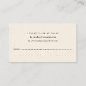 Feather Quill Schrijver Visitekaartjes (Achterkant)