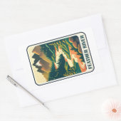 Feather River California Colors Rechthoekige Sticker (Envelop)