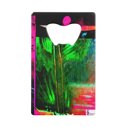 Feather Roestvrij stalen flesopener van GStuller Creditkaart Flessenopener (Voorkant)