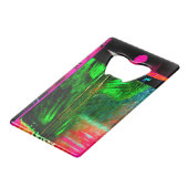 Feather Roestvrij stalen flesopener van GStuller Creditkaart Flessenopener (Achterkant Gekanteld)