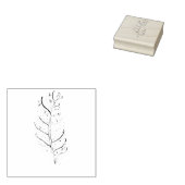 Feather Rubber Stamp Rubberstempel (Gestempeld)
