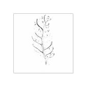 Feather Rubber Stamp Rubberstempel (Afrduk)