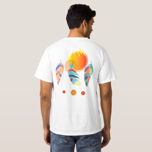 FEATHER SKATEBOARD T-SHIRT (Achterkant volledig)