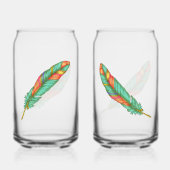 Feather Soda Glass Blikvorm Glas (Voorkant)