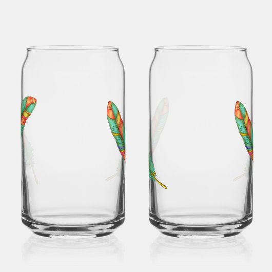 Feather Soda Glass Blikvorm Glas (Links)