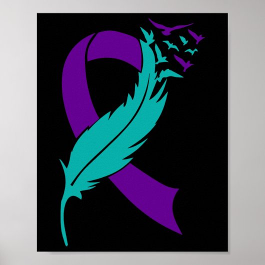 Feather Suicide Prevention Awareness You Problem P Poster (Voorkant)